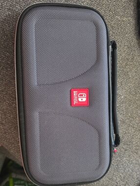 Nintendo Gray Travel Case with Red Logo Patch